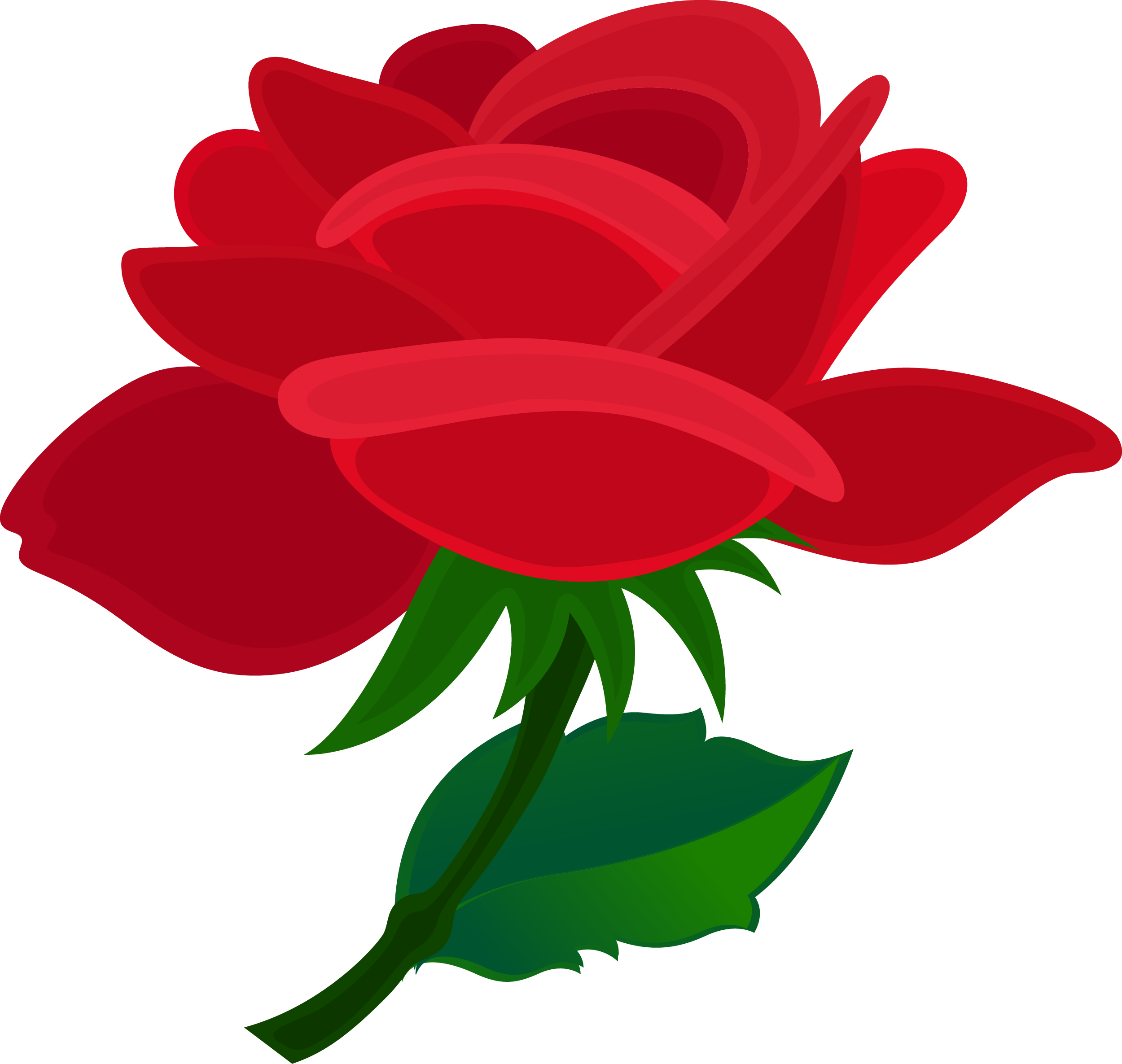 Red Rose PNG Clipart - MyFreeDrawings