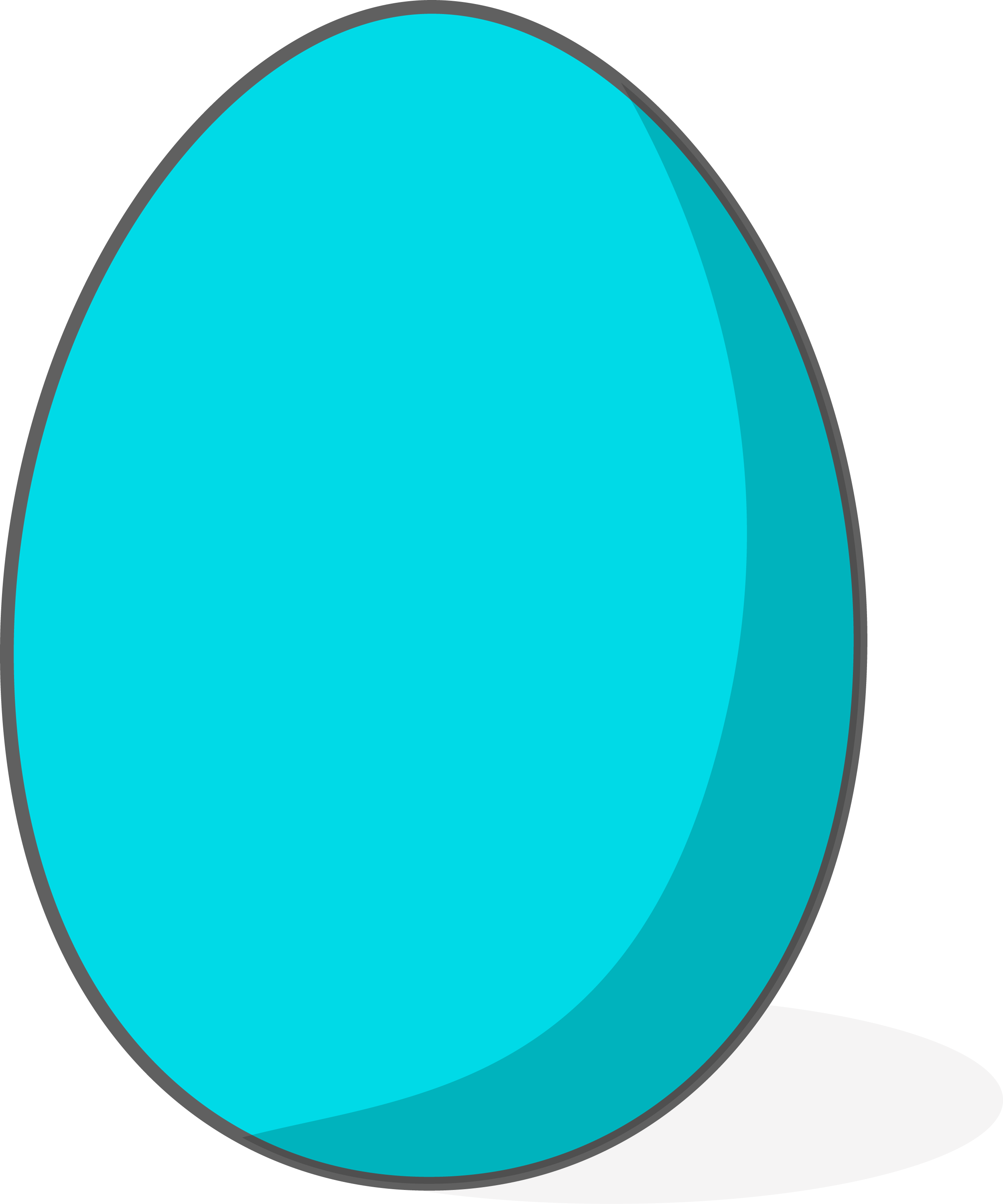Boiled Egg Blue Egg Simple Egg Egg Shape PNG
