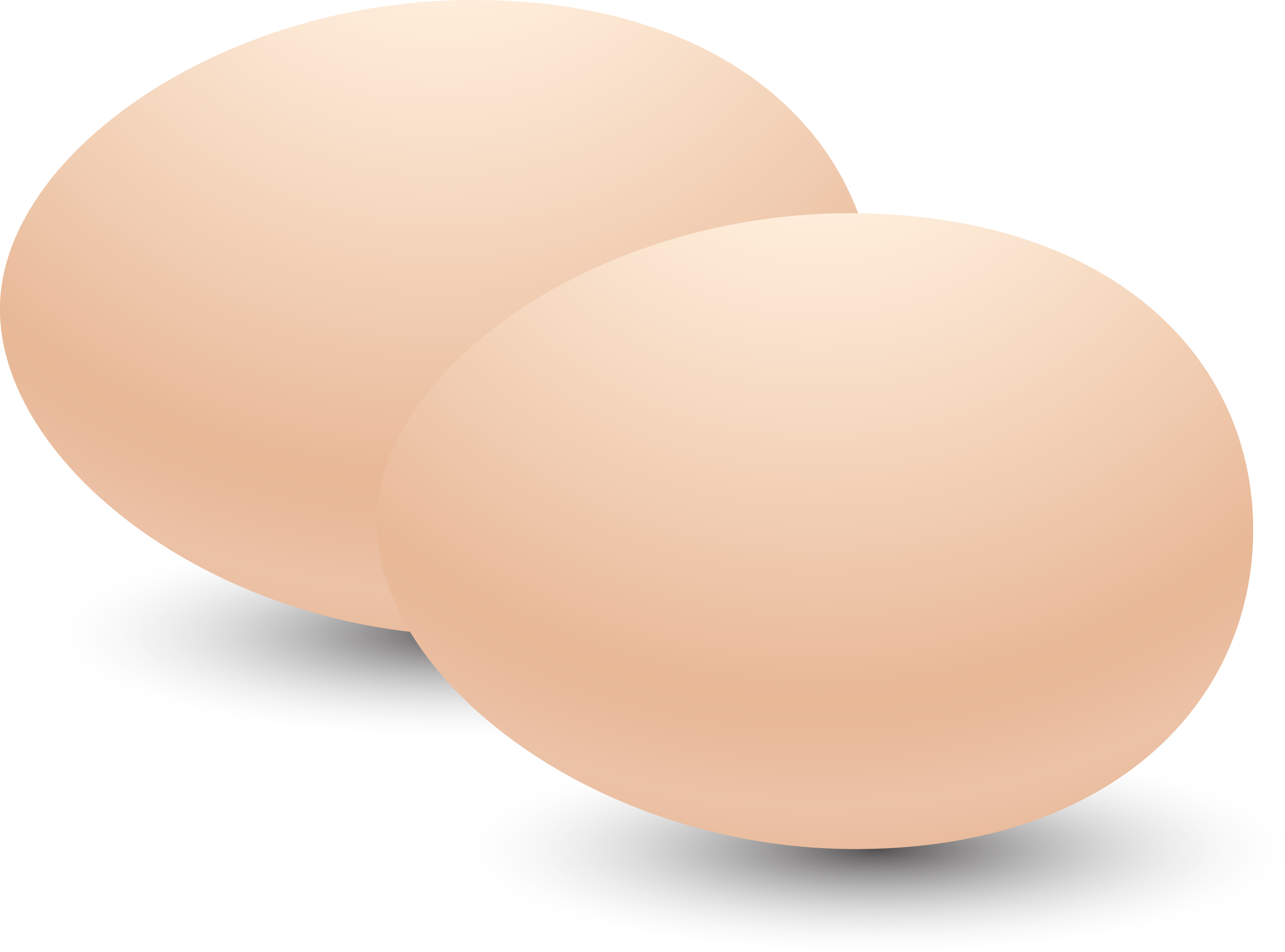 Pair of Eggs Brown Eggs Boiled Eggs Raw Eggs Two Easter Eggs PNG