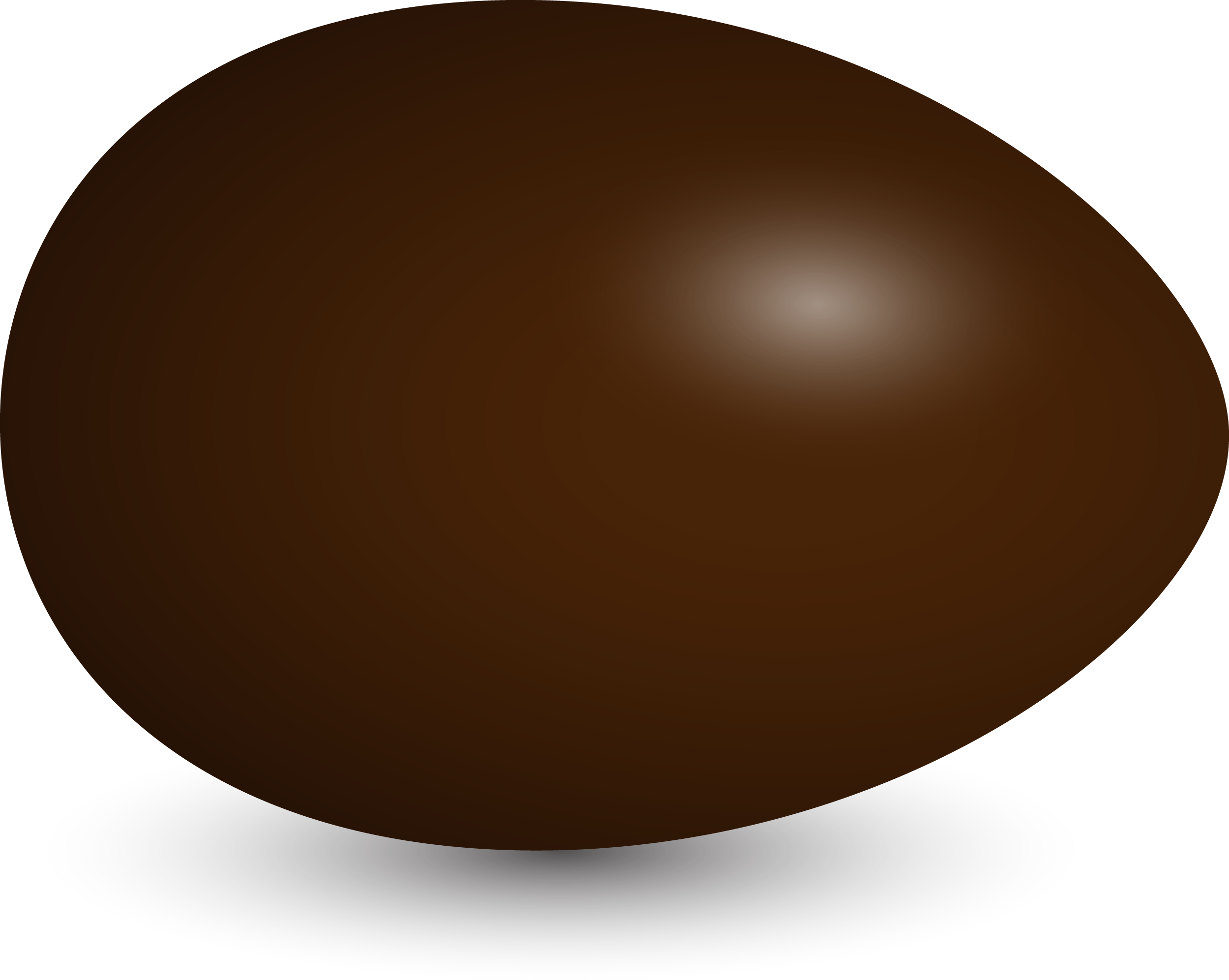 Shiny Brown Egg Glossy Easter Egg Bird Egg Shape PNG